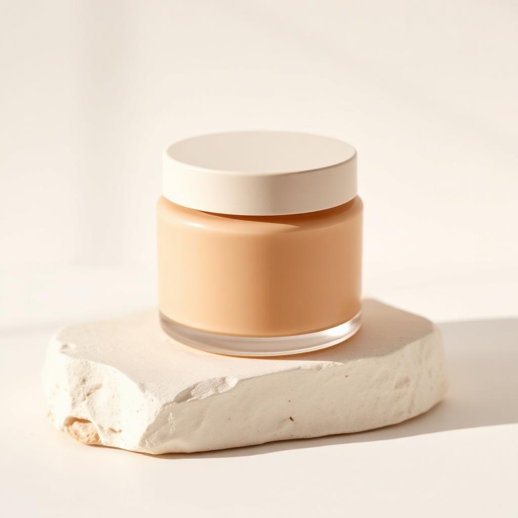Barrier Repair Moisturiser bottle photographed on warm ivory plaster
